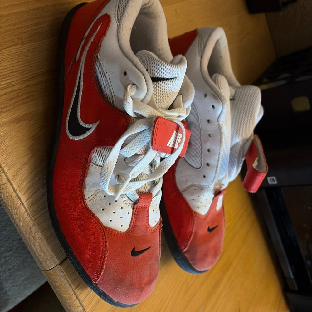 RARE 2005 NIKE ZOOM ROTATIONAL TRACK& FIELD ORANGE SHOT PUT SHOES MEN'S SZ US9.5 - Picture 2 of 6